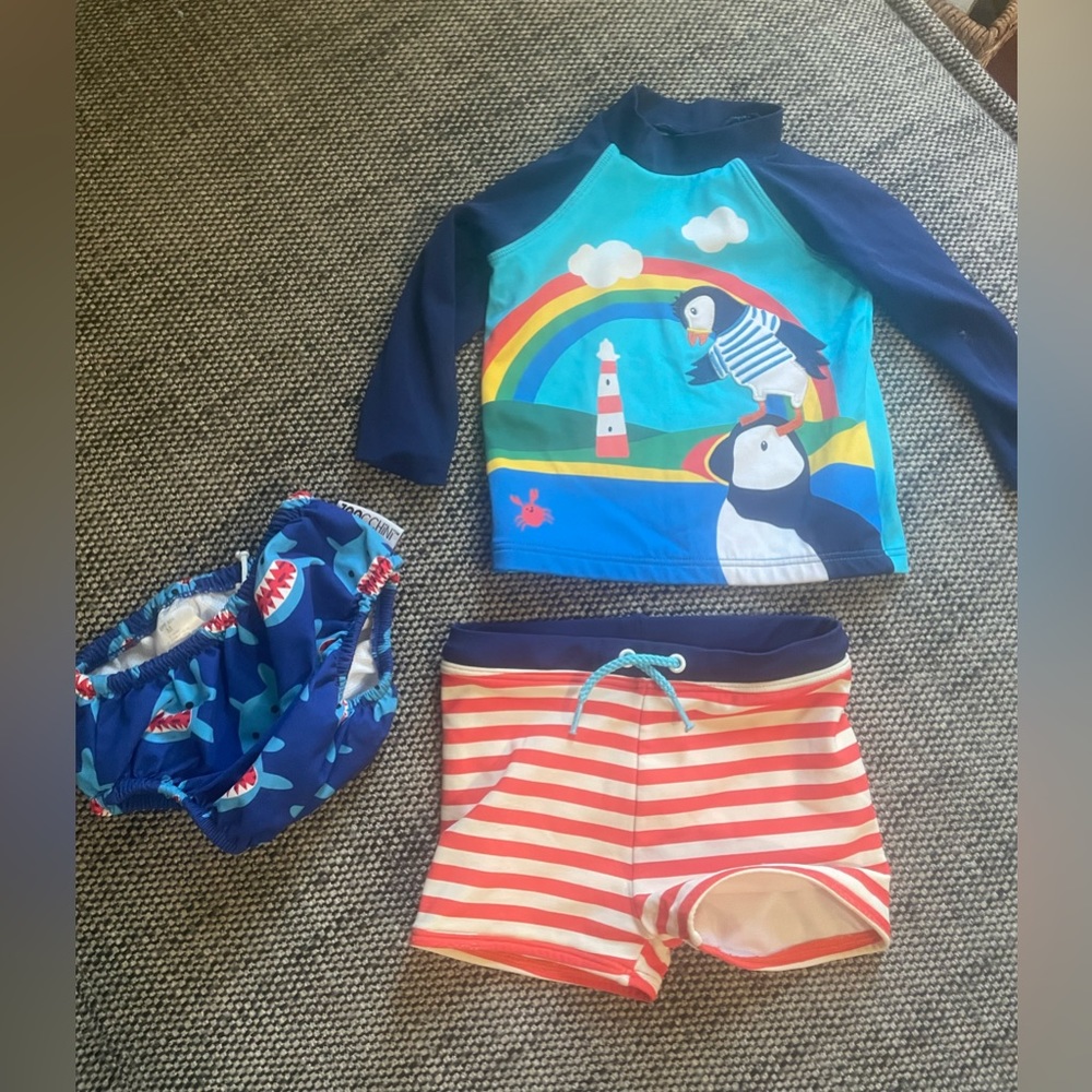 Baby Boy Swim Lot 6-9 months Baby Boden and Zoocchini